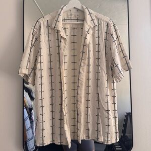 A&F Summer Linen Blend Button Down Shirts - Lot of 2